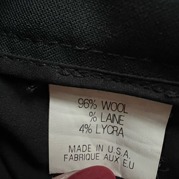 Theory Size 6 Black Wool Pants - Picture 4 of 5